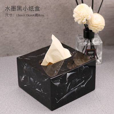 极速Marble Texture Resin Tissue Box Luxury Lotion Bottle