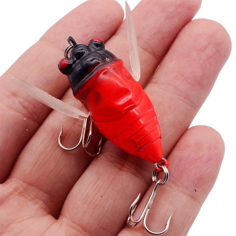 新品1pcs Bionic Cicada Hard Bait Fishing Lure 5cm/6g Simulat