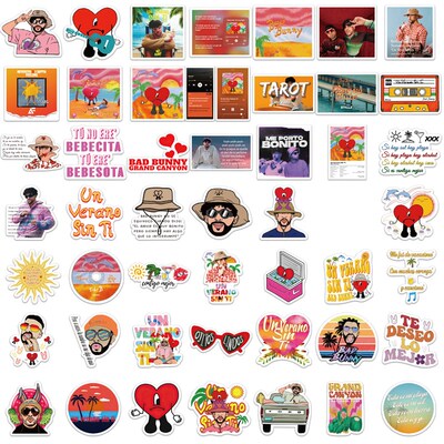 极速25/50pcs Bad Bunny New Album Un Verano Sin Ti Graffiti S