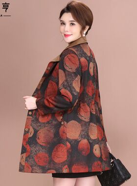 好货气质妈妈装2025新款洋气时尚中长款风衣外套女中老年春秋上衣