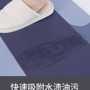 速发厨房硅藻泥地垫吸水吸油防滑防油地毯家用耐脏进门可擦防水免