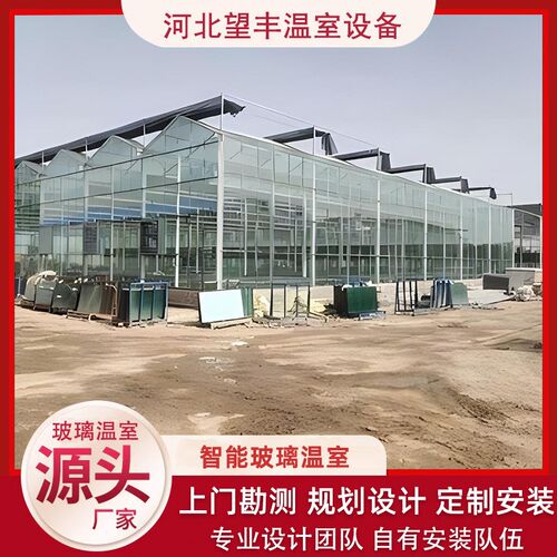 速发智型玻璃温室骨架电遮动降温系统新能农业蔬菜花卉无土种植大