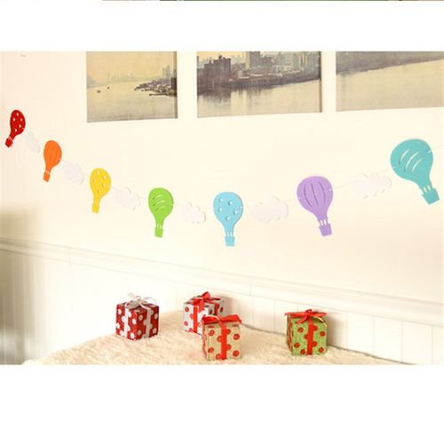 速发少房间装饰宿舍派对热气饰彩旗套装生球节庆聚会纸质装日品