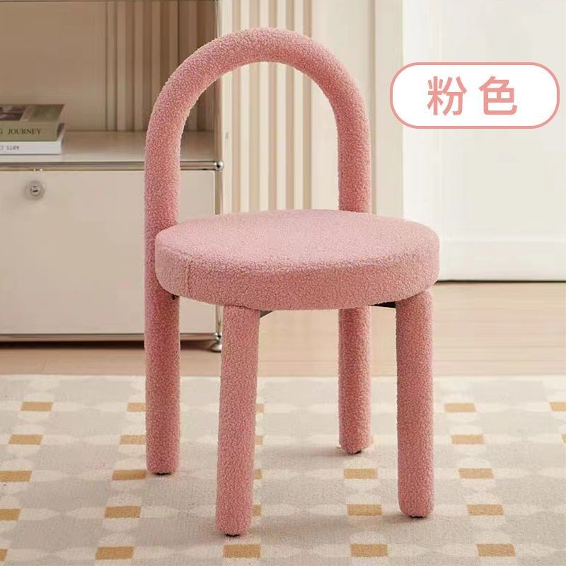 速发化妆椅休卧室梳凳台椅子小胖椅生闲餐椅简约靠背妆子芸
