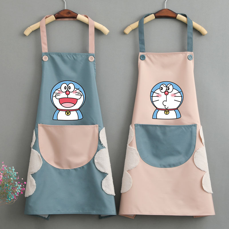 速发围裙家版厨房防水防油可擦手工韩服男可爱作用时尚做饭围腰