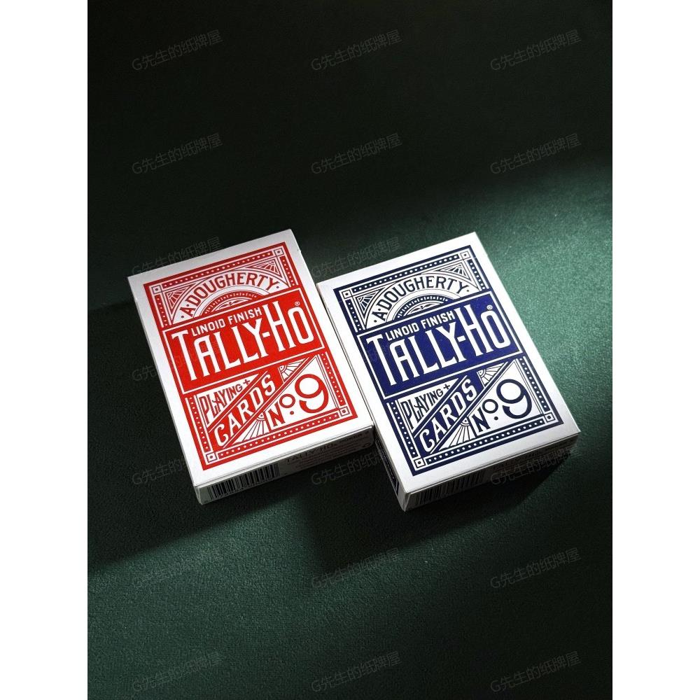 TALLY-HO进口扑克纸牌TH练习牌变魔术圆背扇背花切娱乐掼蛋斗地主