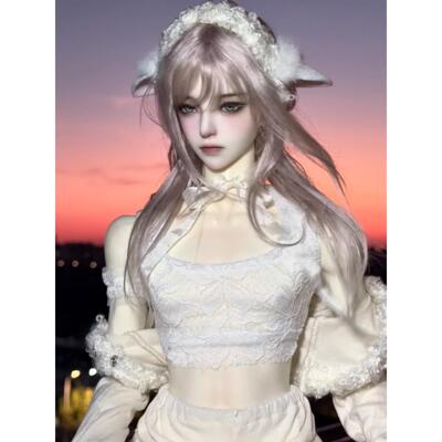 BJD75叔蕾丝背心id75 xc77 uf75 dk75普叔壮叔通穿 2d63大女娃衣