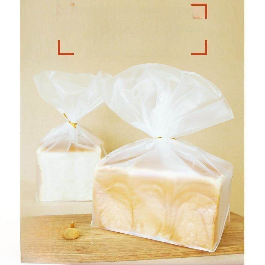 烘焙包装加厚磨砂半透明塑料面包袋吐司包装袋无图案印刷100个装