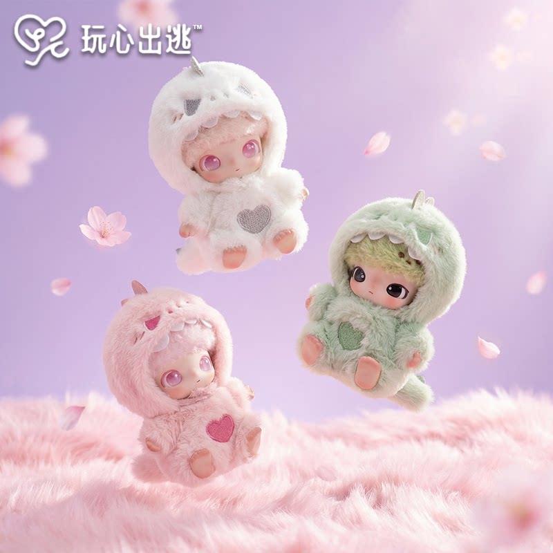 玩心出逃dimoo娃衣新生日记可爱恐龙套装衣服适配10-17cm小玩偶