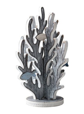 快速发货地中海家居摆件创意工艺品小鱼贝壳木质珊U瑚拍摄道具客