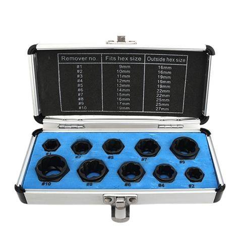 14pcs套装螺帽取出器破损残缺螺丝螺母取出器 厂家 断丝取出器