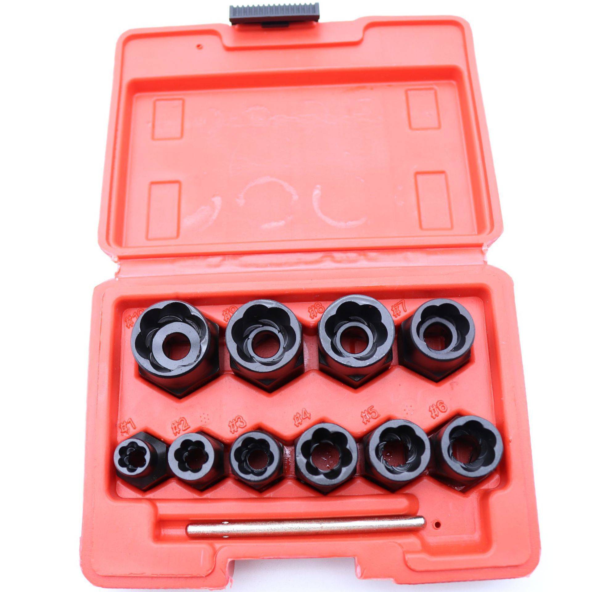 14pcs套装螺帽取出器破损残缺螺丝螺母取出器 厂家 断丝取出器