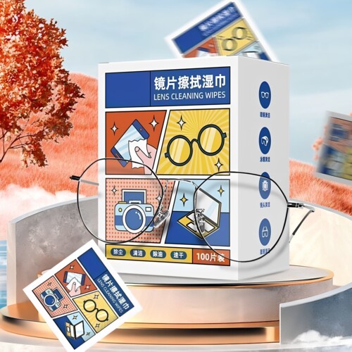 眼镜清洁湿巾一次性速干擦拭纸镜头手机屏幕镜片清洁神器养护镜片