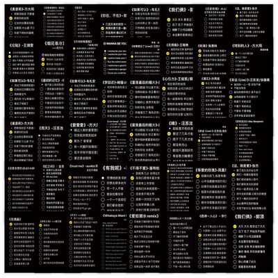 热门歌曲歌词贴纸趣味开学季好物