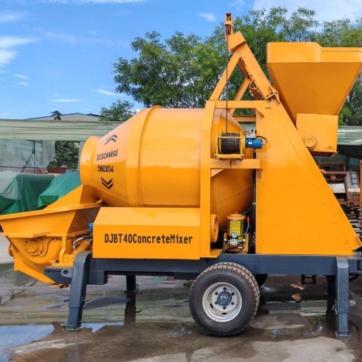 搅拌式混凝土泵柴油动力搅拌输送一体机厂家