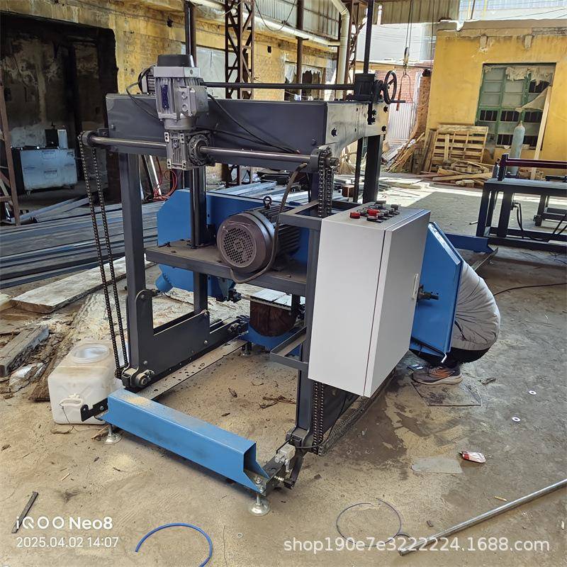 大型卧式木工带锯机全自动圆方木推台锯小型龙门锯木材开料带锯床