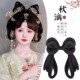 汉服假发头饰古风一体式 唐风垫发包 猫耳发髻新年发饰盘发造型古装