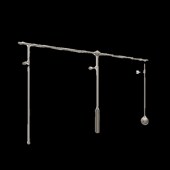 展示架货架服装 不锈钢上墙落地粗管服装 陈列架挂衣架子 店新款 服装