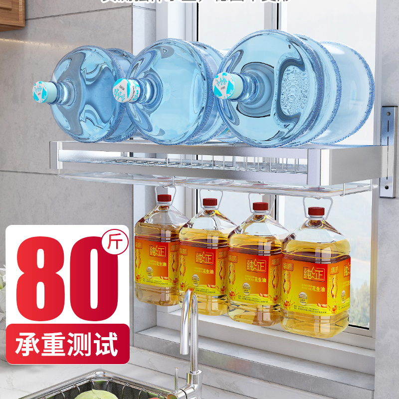 304不锈钢沥水碗架厨房水槽置物架壁挂式放碗筷洗碗池碗碟收纳架