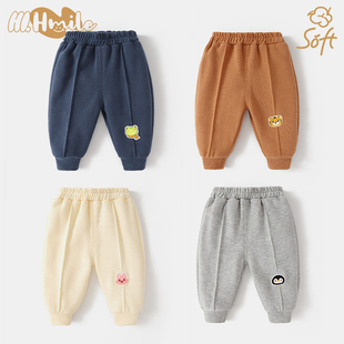 婴儿长裤子衣服米呢绒春装新款春秋儿童男童女宝宝小童3岁6个月