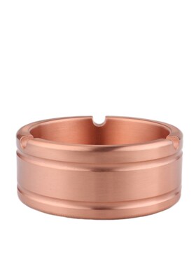 君兰铜坊纯铜紫铜烟灰缸 客厅茶几家用创意个性大号茶桌装饰摆件