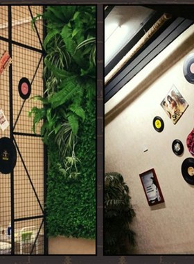 咖啡厅酒吧网咖餐厅墙面装饰壁挂木制复古壁饰创意板画吉他装饰