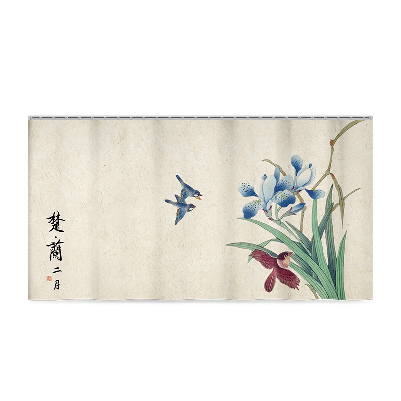 客厅橱柜遮挡帘柜子防尘布帘防水防油门帘滑轨免打孔橱子遮丑帘子