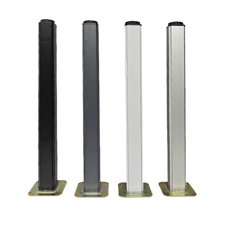 方形桌腿支架轻奢柜脚通用型可调节桌脚吧台柱办公桌支撑加固脚垫