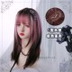 莓韩可可原宿软妹Lolita莓粉棕渐变日常S发缝可爱女长直假发