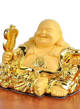 2021新款小车前台车上车载车保平安汽车摆件尼勒佛系高端车内饰品