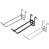 新款 挂钩网格标价挂钩挂网双线挂网片网钩白色标签钩超市货架黑色