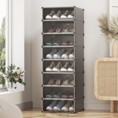 塑料防尘防潮鞋 室外走廊楼道落地立式 架子 柜家用门口50cm宽新款 鞋