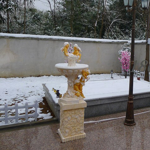 欧式 饰摆件礼品 别墅花园天使流水人物喷泉家居工艺摆设庭院鱼池装
