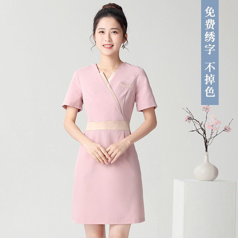新款美容院美容师工作服气质皮肤管理师纹绣师专用职业女裙套装冬