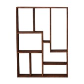 实木挂墙博古架茶杯茶具展示架中式 多宝阁茶叶收纳架古董架 壁挂式