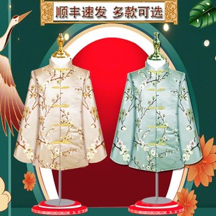 速发寿衣老人全套偏襟七件纯轻款 棉冲喜寿服唐年殡葬用品 真丝装