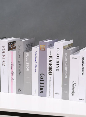 速发高级感书饰件装视品电摆柜酒柜拍照摄影道具假书