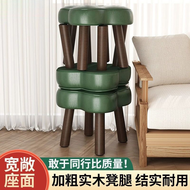 速发换木小凳子矮凳家用小板凳客厅儿童小木凳大人草凳实鞋凳