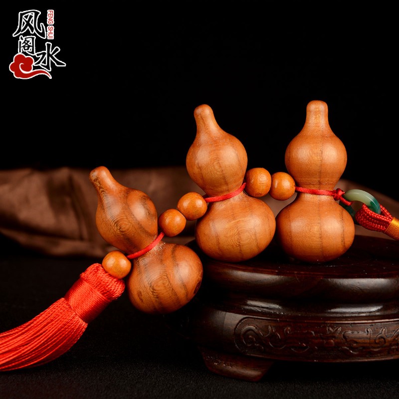 速发阁 工木葫芦葫品摆件挂件木雕葫芦摆设家居饰芦桃艺礼品