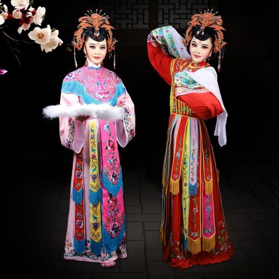 速发京醉戏曲舞金演出服装醉打台枝皇后贵妃剧酒 五彩宫装