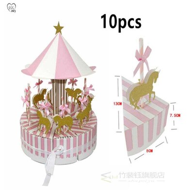 极速Candy Box Fairy Tale Beautiful Carousel Pastry Box Baby