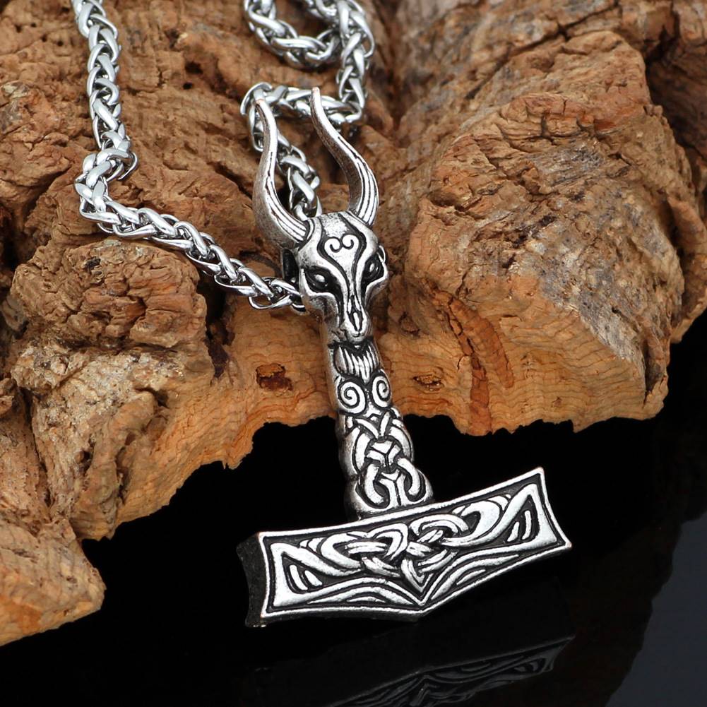 -New Viking Claw Thor Hammer Pendant Neckl Mens Jewelry