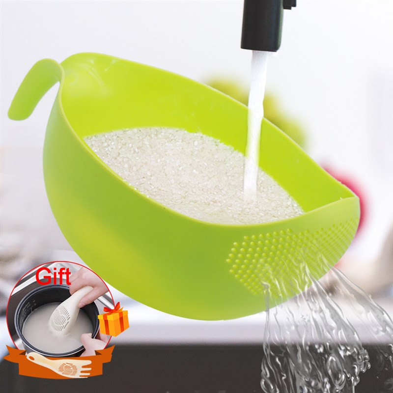 Rice Sieve Plastic Colander Sieve Rice Washing Filter Strain