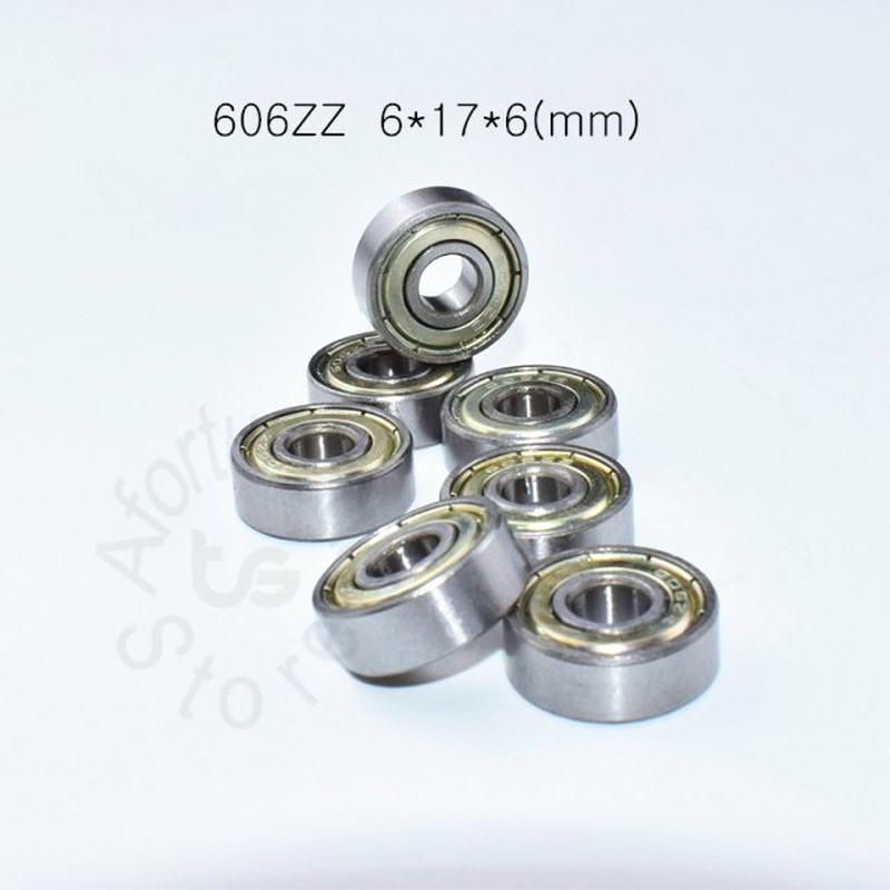 Carbon steel 10pcs 606ZZ 6*17*6(mm) free shipping Metal Sea