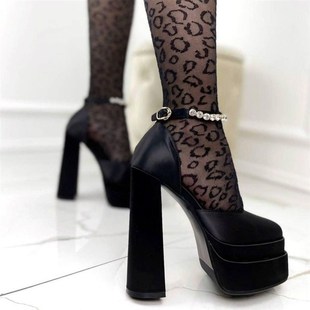 New Fashion Women Pumps Retro Mary Janes Chunky Heels Sandal