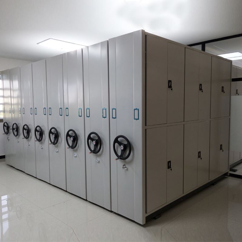 档案密集架医院手摇钢制移动资料凭证密集架档案柜手动电动文件柜