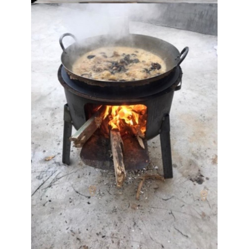 极速可移动锅灶铁柴火炉做地锅鸡的锅野炊锅家用蒸煮炖铁锅 灶台