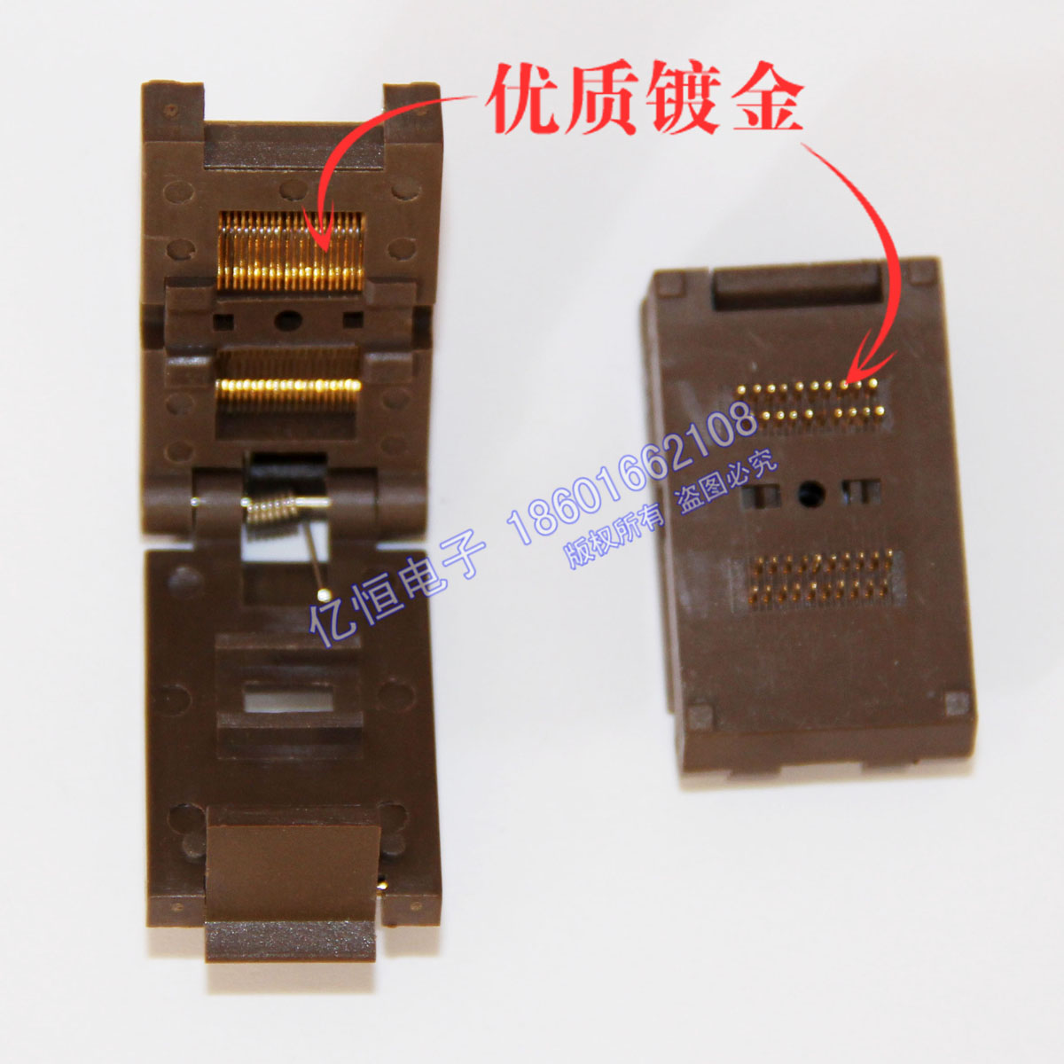 极速全新镀金 SOP40 SSOP40 TSSOP40 IC测试座 适配器 烧录座 转