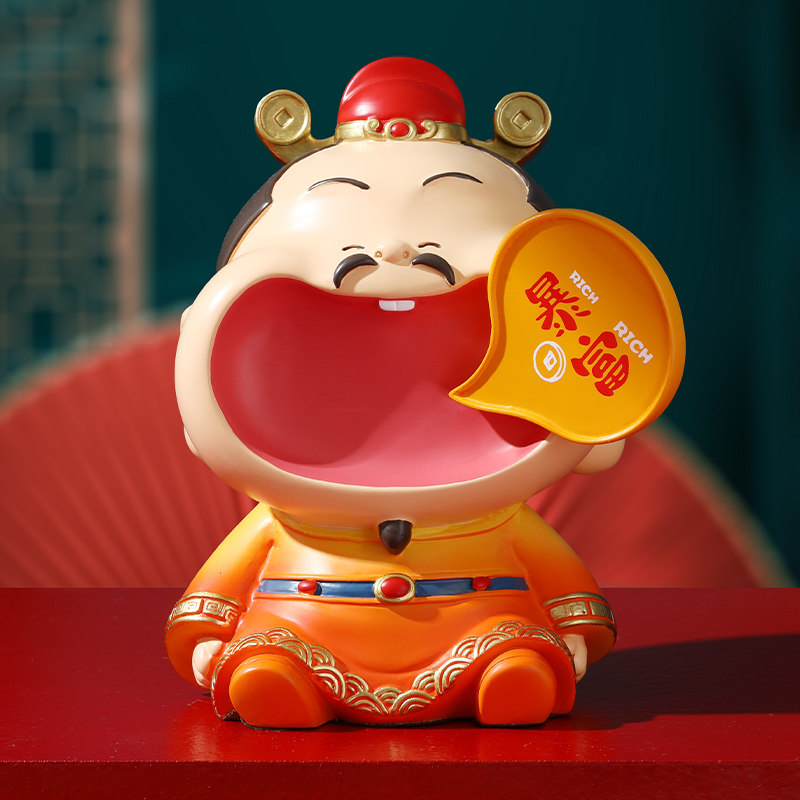 速发小神爷家居高级感桌面财装件办公工位摆饰品发财啦好物男生礼