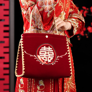 速发伴婚高手结级礼袋子手提袋伴娘红包婚礼糖盒高级礼品袋